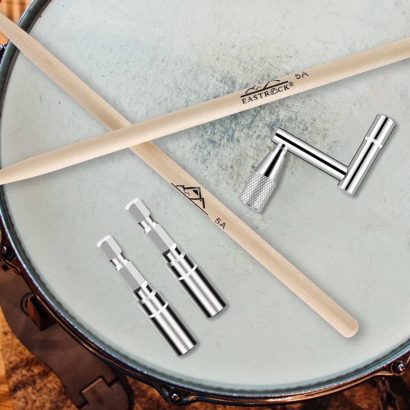 EASTROCK EASTROCK Drum Key Drill Bit Drum Tuning Key 3pcs Drum Key Percussion Tunner Tool for Drum Accessories  - Image 5