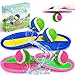 Jalunth Ball Catch Set Game Toss Paddle Beach Toys Back Yard Outdoor Games Pool Backyard Target Throw Sticky Mitt Set Age 3 4 5 6 7 8 9 10 11 12 Years Old Boys Girls Kids Easter Gifts Pink Blue 2 Pack - Image 3
