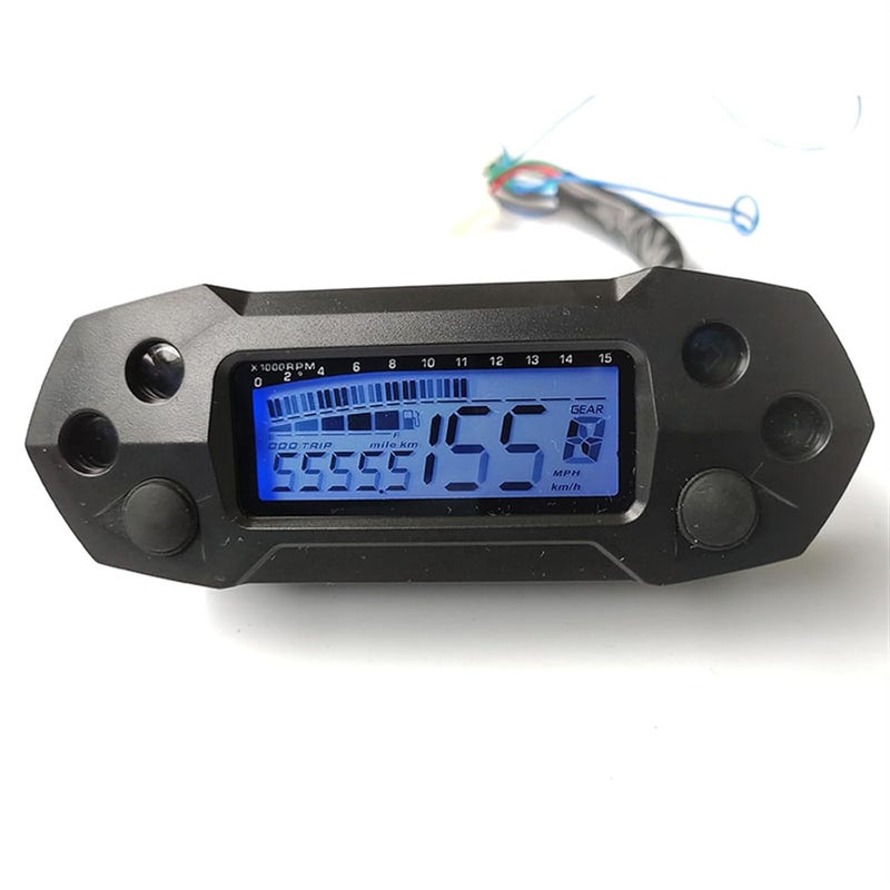 DEMULAX Universal Motorcycle LCD Speedometer - Image 3