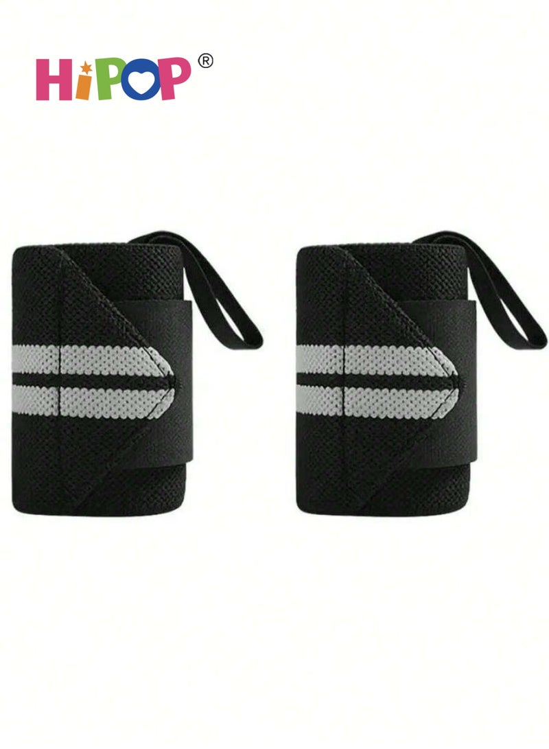 HIPOP 2Pcs Wrist Wraps for Men, Wrist Straps for Weightlifting, Exercise Straps Strength Training, Adjustable Wrist Brace Gym Accessories - Image 4