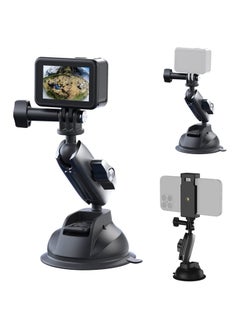 Aluminum Alloy Suction Cup Holder for Gopro Hero, Gopro MAX, DJI OSMO Action, OSMO Pocket, Insta360 ONE X, ONE R, ONE, Mobile Phone