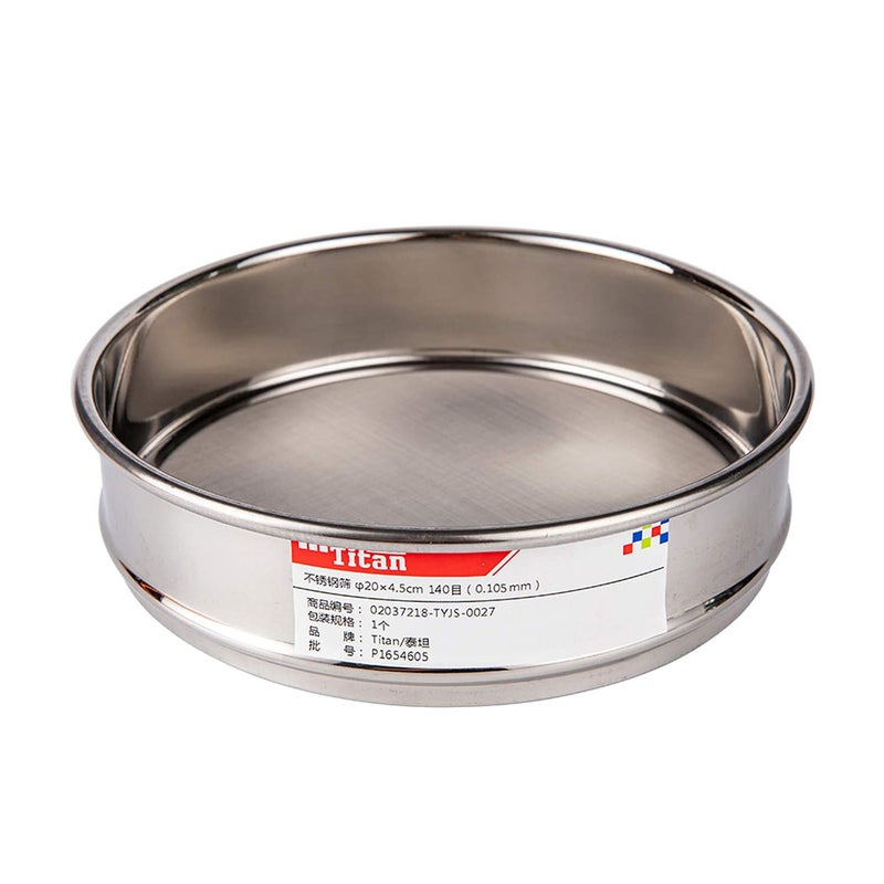 ADAMAS-BETA φ20×4.5cm 140 Mesh 304 Stainless Lab Sieves Economy Test Sieve 304 Stainless Steel Wire Cloth（0.105mm） - Image 1