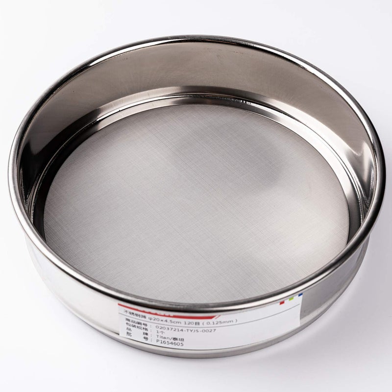 ADAMAS-BETA φ20×4.5cm 140 Mesh 304 Stainless Lab Sieves Economy Test Sieve 304 Stainless Steel Wire Cloth（0.105mm） - Image 2