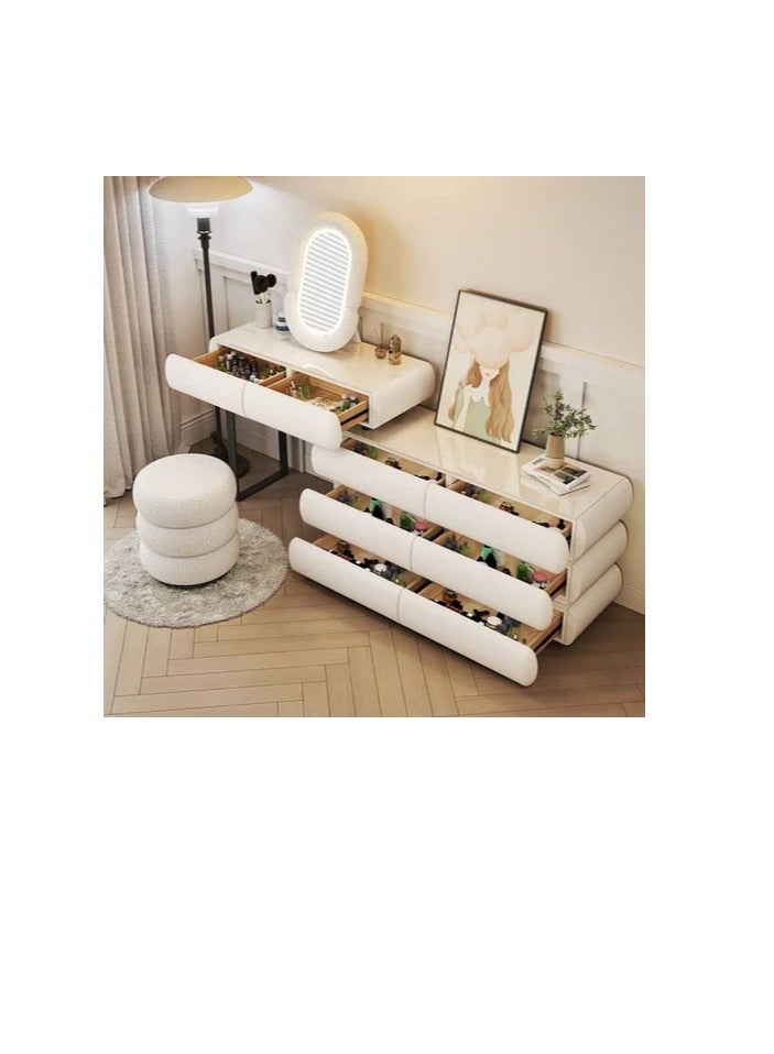 Cool Baby COOLBABY Modern Minimalist Makeup Dresser Desk for BedroomElegant Solid Wood Vanity Table - Image 2