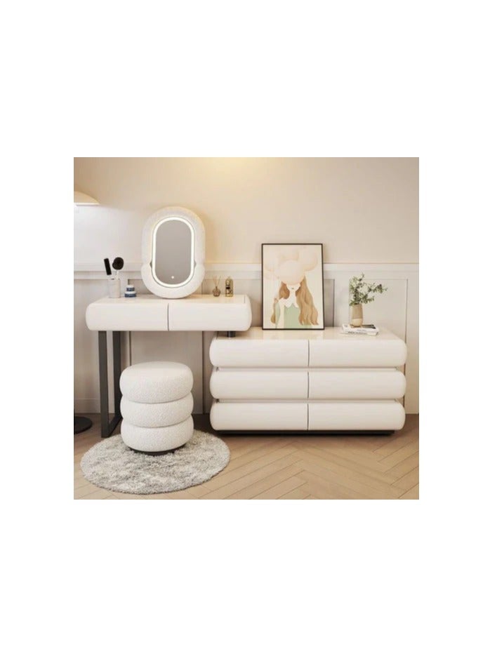 Cool Baby COOLBABY Modern Minimalist Makeup Dresser Desk for BedroomElegant Solid Wood Vanity Table - Image 1