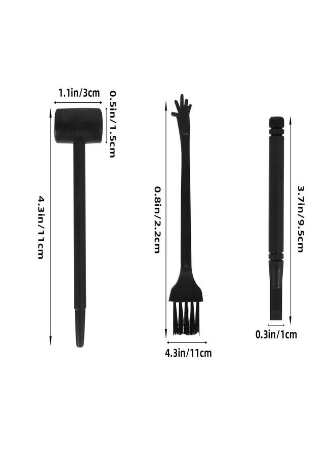 BESTonZON 10 Sets Dinosaur Dig Kit, Archaeological Excavation Tools, Mini Dino Excavation Tools Gemstone Dig Tools, Hammer Chisel Brush Kit for Rocks and Gems Kit for Kids Science Kit Toy - Image 2