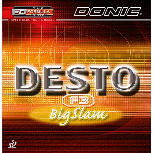 Donic Desto F3 Big Slam Table Tennis Rubber (Black) - Image 2
