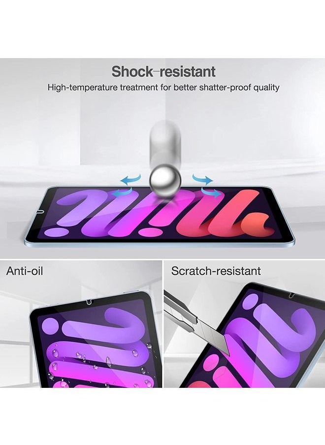 Rock Pow - 1PC Screen Protector for  iPad Mini 7 A17 Pro 2024/iPad Mini 6 2021 8.3 Inch iPad Mini 7th/6th Gen Case, for iPad Mini 8.3" 7th Gen A2995/A2996/A2993/6th Gen A2567 A2568 A2569, Anti Scratch Tempered Glass Screen Film Guard - Image 1