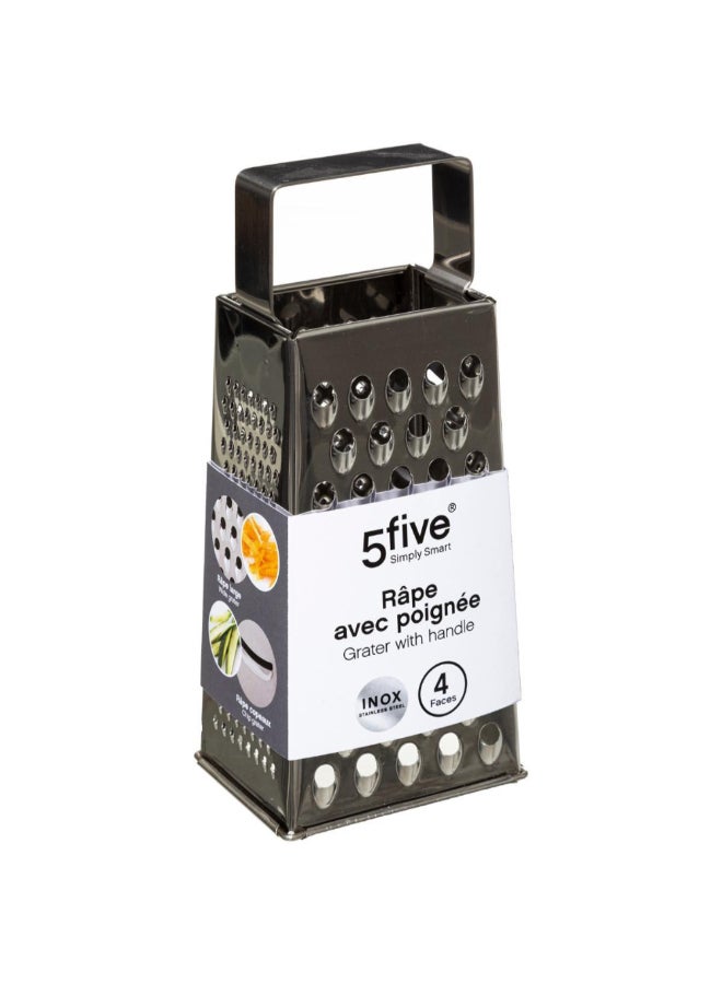 Five Simply Smart 4-Sided Stainless Steel Kitchen Grater Silver 23.7 x 8 x 10.5 cm 146418 - Image 2