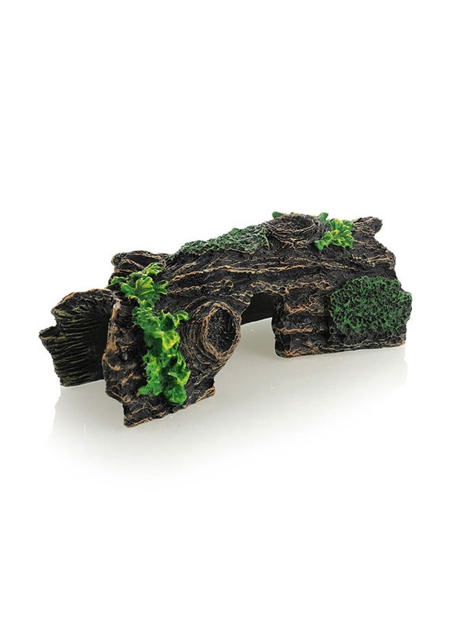 GUSGU Fish Tank Decorations Resin Hollow Tree Trunk Ornament, Bettas House Cave Wood House Decor for Aquarium Decorations 16x8x5cm - Image 1