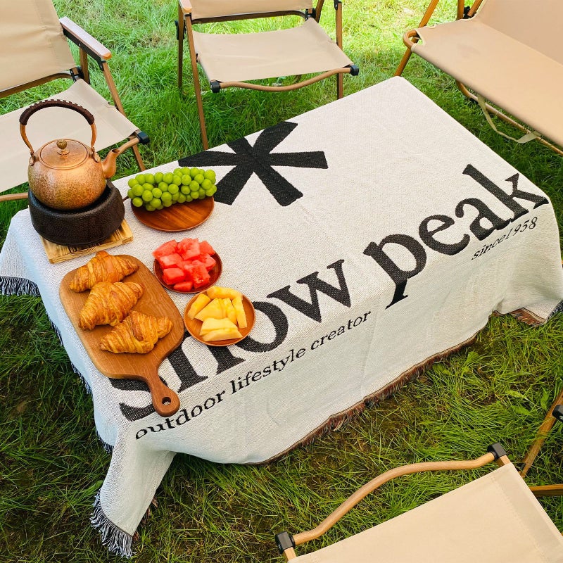 Camping Blanket Outdoor Blanket Picnic Blanket Sofa Blanket Ins Wind Line Blanket Nap Blanket Bohemian Blanket - Image 5