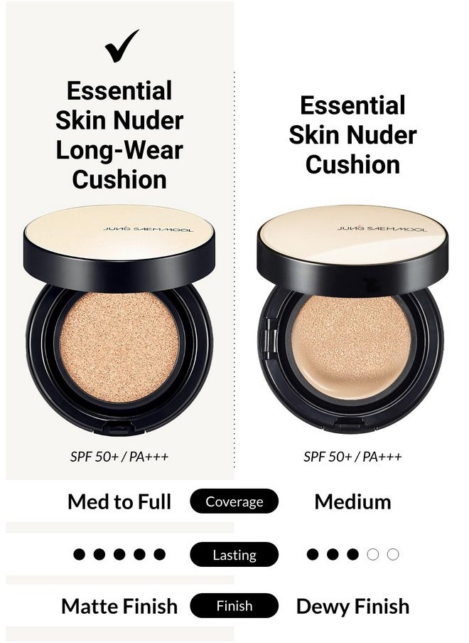 JUNG SAEM MOOL - [Jungsaemmool Official] Essential Skin Nuder Long Wear Cushion (Refill Included) (Medium Deep) - Image 1