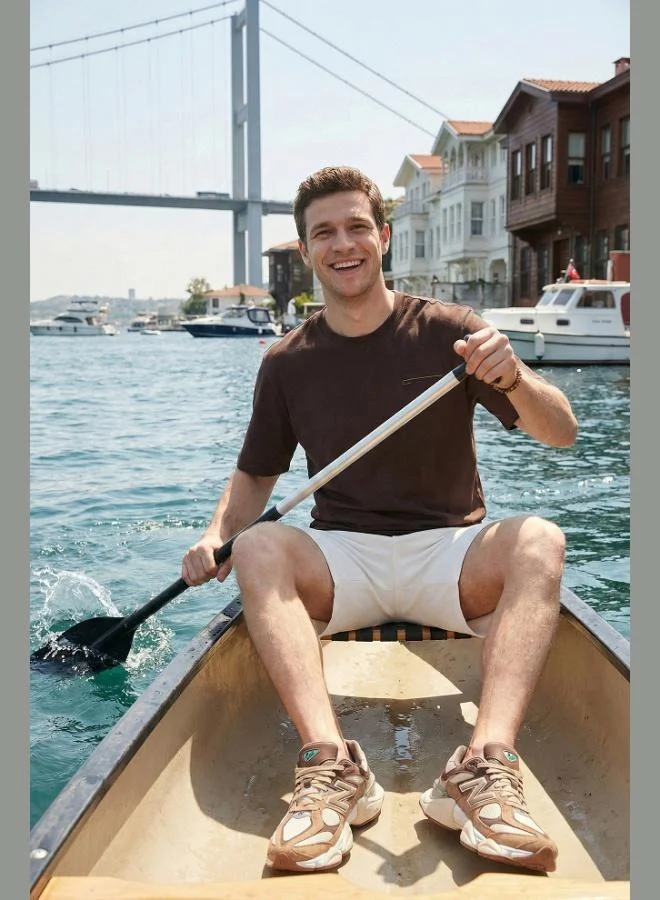 بوراتي Buratti Cotton Regular Fit Crew Neck T-Shirt Men's T-SHIRT 5904095