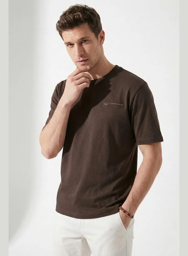 Buratti Cotton Regular Fit Crew Neck T-Shirt Men's T-SHIRT 5904095