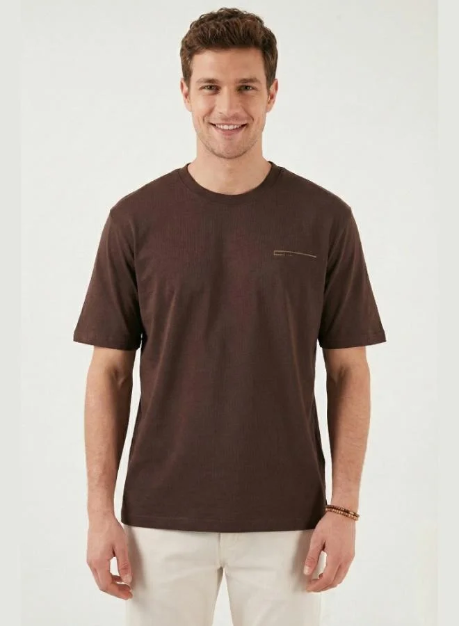 Buratti  Buratti Cotton Regular Fit Crew Neck T-Shirt Men's T-SHIRT 5904095 for Men | Best Price UAE