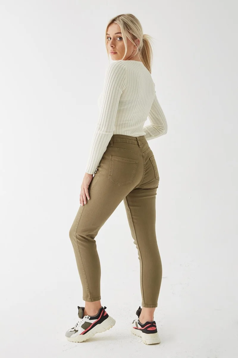 Fashion Friends Stretch Cotton Mom Fit High Waist Skinny Leg Jeans Women's Jeans 24K0534K1