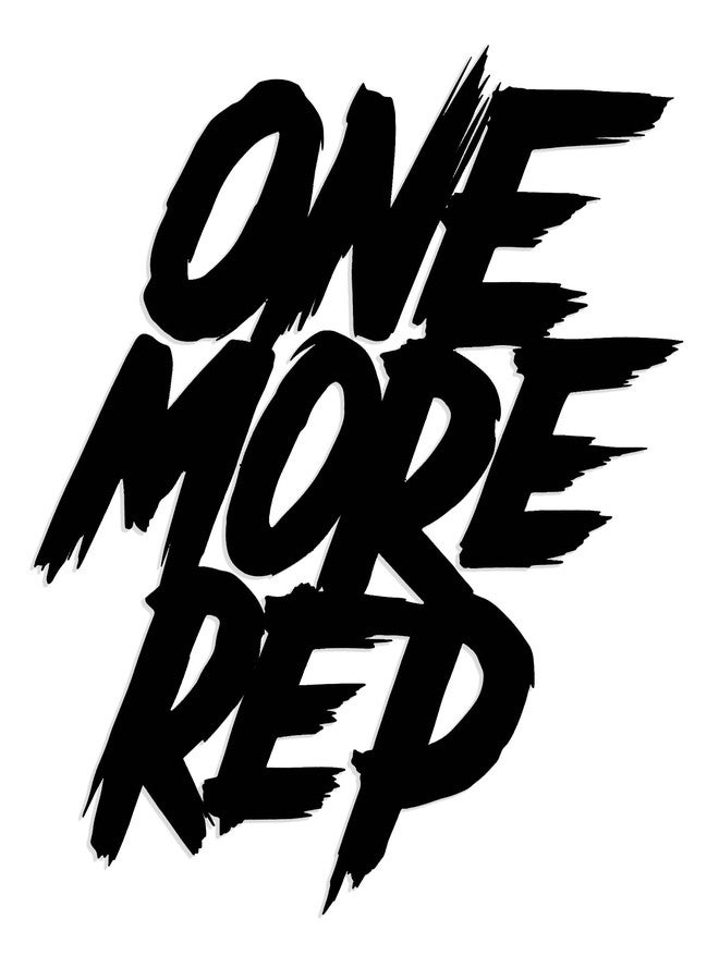 RESACO Motivational Metal Wall Art Home Gym Decor for Wall One More Rep Wall Decor Inspirational Quotes Signs for Office Living Room（ Black 10.2in x 15.4in ） - Image 1