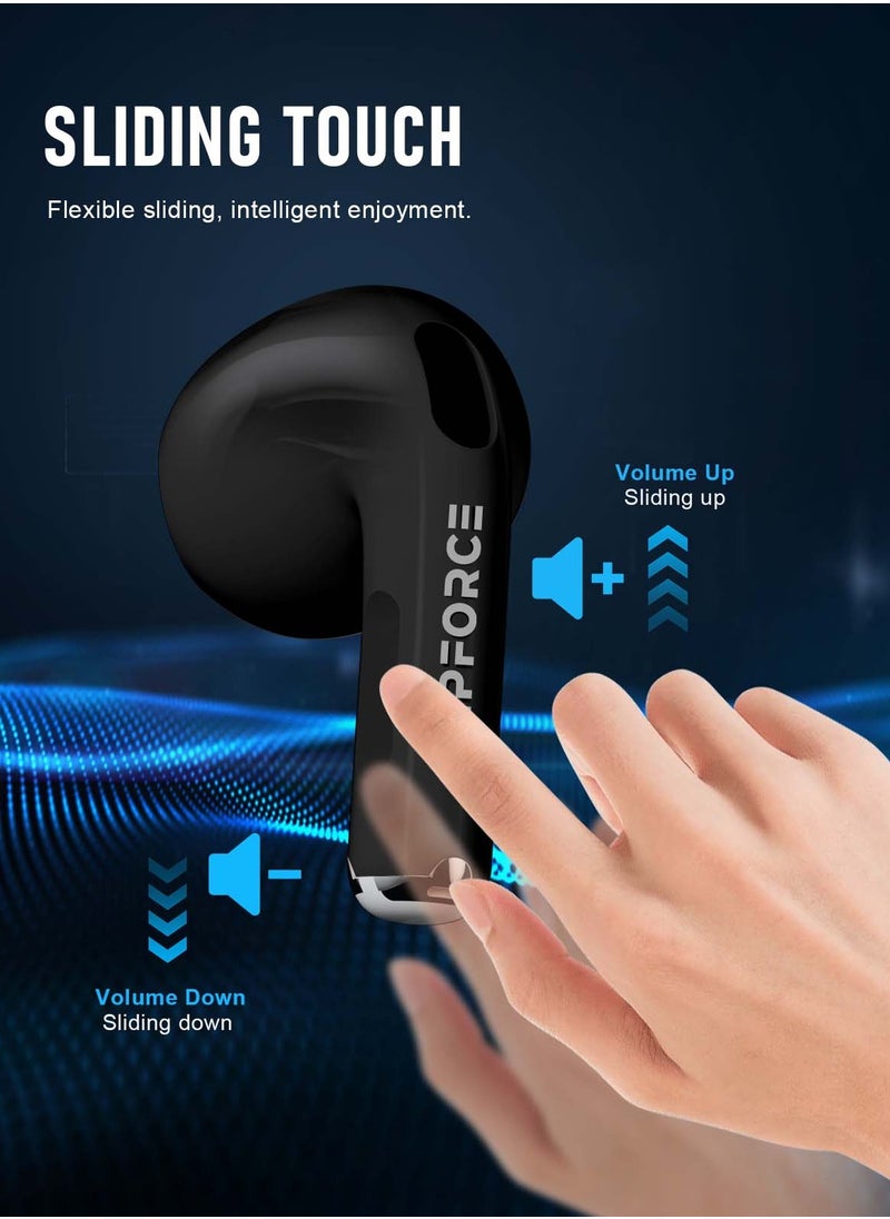 ZIPFORCE - ZIPFORCE True Wireless Earbuds, in-Ear Bluetooth 5.3 Headphones, Bluetooth Earbuds Touch Control 30 Playtime, IPX5 Waterproof TWS, Light-Weight Earphones - Image 1