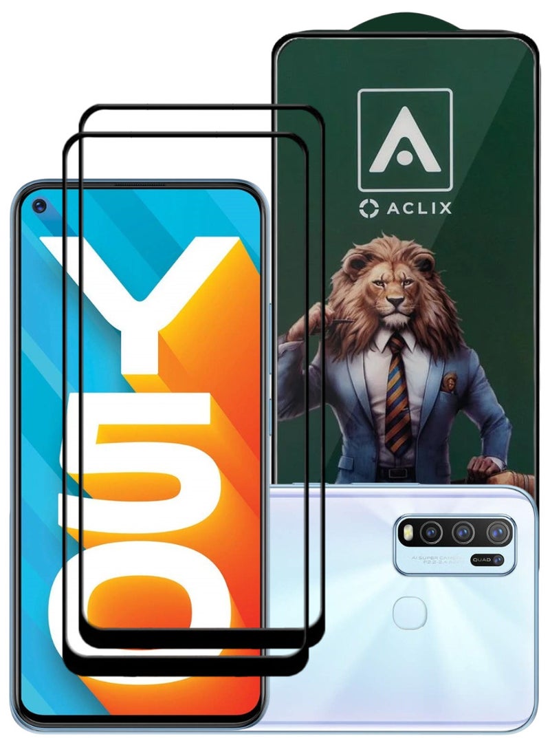 أكاليكس قطعتين، حماية شاشة،  لهاتف فيفو Y50، جودة ممتازة. - Image 1