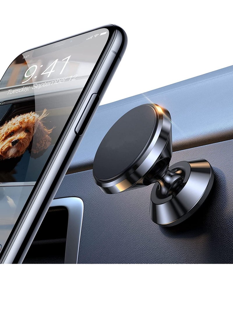 Car Magnetic Phone Mount, [Super Strong Magnet] Car Phone Holder for Dashboard [Easily Install] Magnetic Cell Phone Mount Compatible with iPhone 12 11 Pro X 8 Plus Samsung Galaxy S21 S20 & All - Image 1