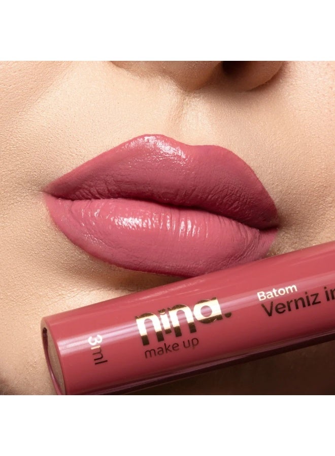 Nina Makeup INK VARNISH LIQUID LIPSTICK - 03 CONFIDENT - NINA MAKEUP - Image 2