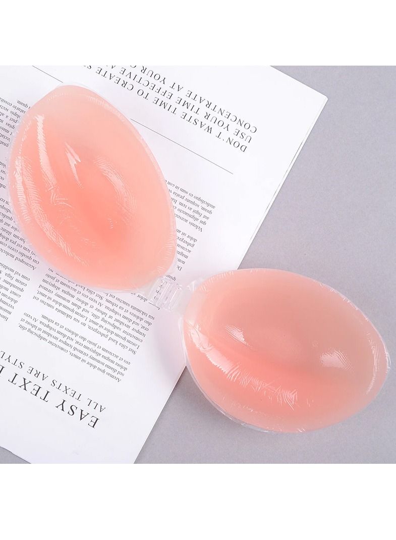 DubaiGallery Self-Adhesive Silicone Strapless Bra Skin Pink - Image 1