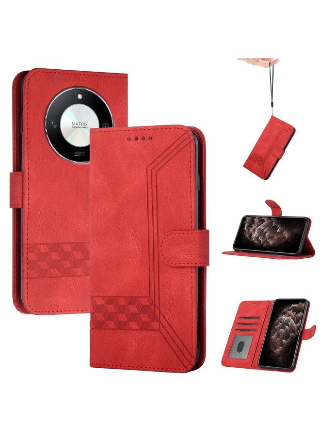 اس-توب جراب هاتف Honor X50 / X9b من الجلد المكعب القابل للطي - Image 1