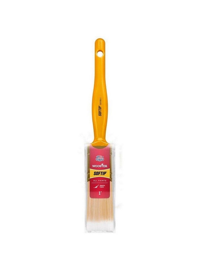 Wooster Softip Smooth Finish Soft Polyester Bristle Flat Paint Brush Multicolour 1 Inch 0Q31080010 - Image 1