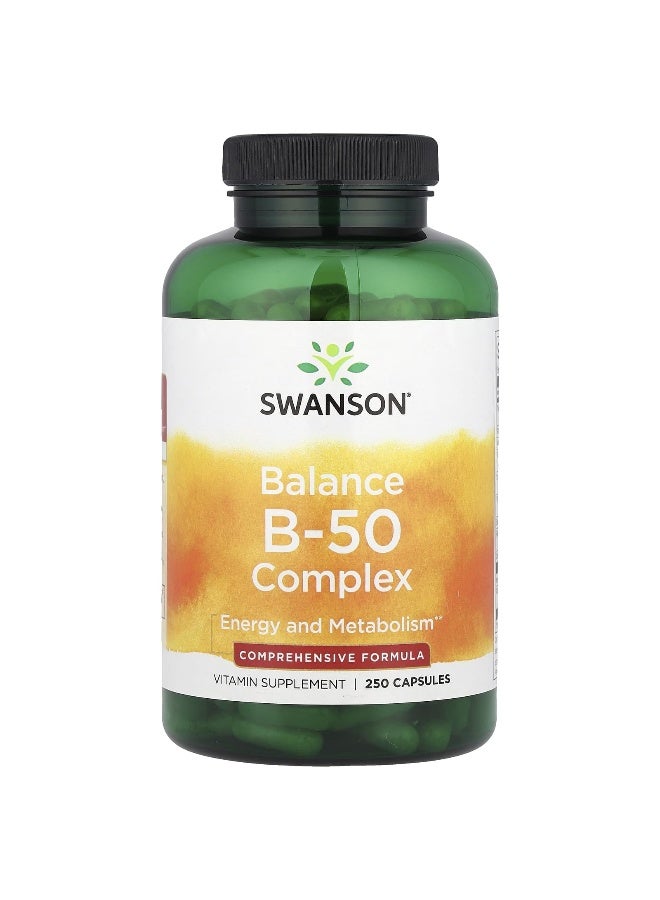 Swanson, Balance B-50 Complex, 250 Capsules - Image 1