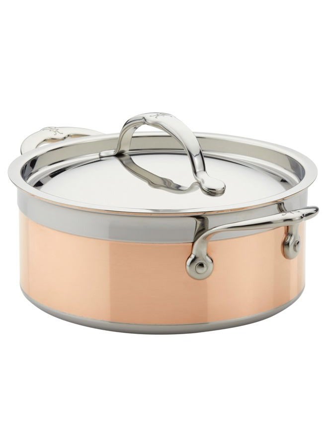 Hestan CopperBond Collection - 100% Pure Copper Soup Pot, Induction Cooktop Compatible, 3 Quart - Image 1