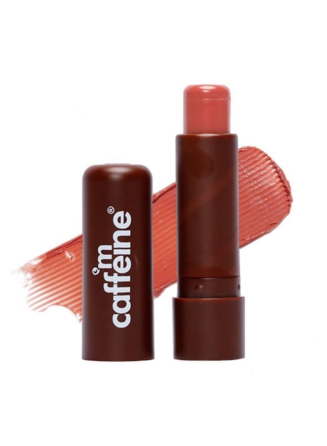إم كافيين مرطب شفاه ملون للشفاه الجافة والمتشققة، ترطيب على مدار 24 ساعة مع مرطب شفاه بلون وردي شفاف مع زبدة الكاكاو ومستخلص التوت للرجال والنساء لجميع أنواع البشرة - Image 1