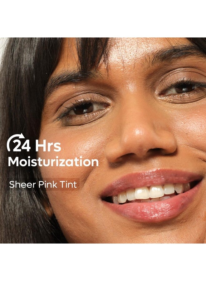 إم كافيين مرطب شفاه ملون للشفاه الجافة والمتشققة، ترطيب على مدار 24 ساعة مع مرطب شفاه بلون وردي شفاف مع زبدة الكاكاو ومستخلص التوت للرجال والنساء لجميع أنواع البشرة - Image 2