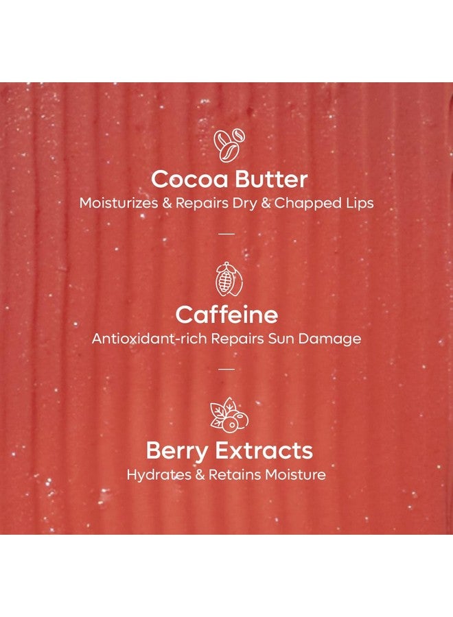 إم كافيين مرطب شفاه ملون للشفاه الجافة والمتشققة، ترطيب على مدار 24 ساعة مع مرطب شفاه بلون وردي شفاف مع زبدة الكاكاو ومستخلص التوت للرجال والنساء لجميع أنواع البشرة - Image 5