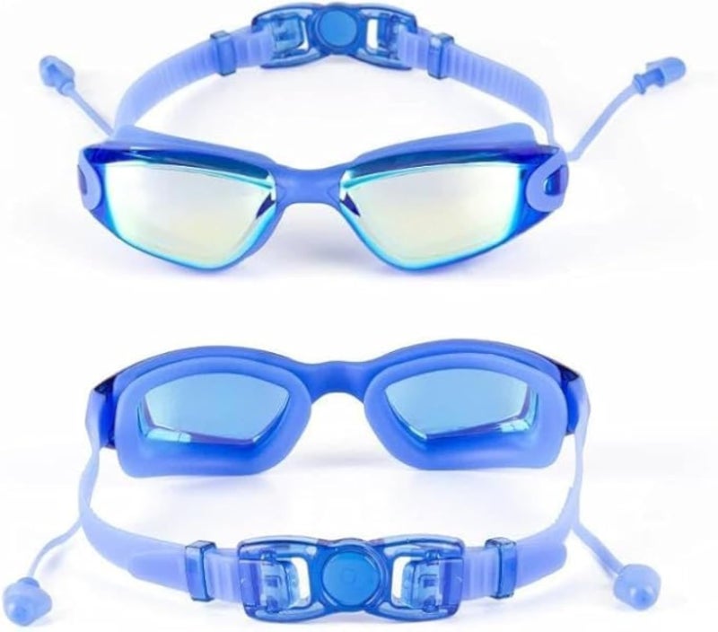 Professional Fitness Swimming Goggles with Swimming Goggles Anti-Fog Anti-Leak UV Protection (Multicolor)