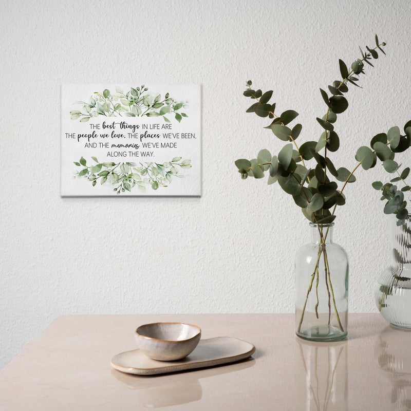 BIWSHA Sage Green Bathroom Wall Art Decor, Inspirational Sage Green Bathroom Pictures Wall Decor, Canvas Wall Art for Bedroom Office Living Room Kitchen, 11x14 In - Image 2