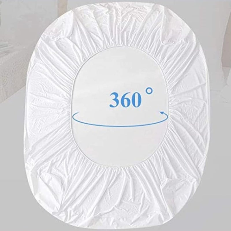 Mattress Protectors Bed Cover| Multiple Colors| Available in 13 Sizes| Dust and Water Proof Protector Cover (84 * 84 Inch, White)  - Image 5