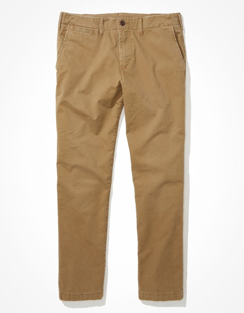 American Eagle AE Flex Original Straight Lived-In Khaki Pant - Image 4