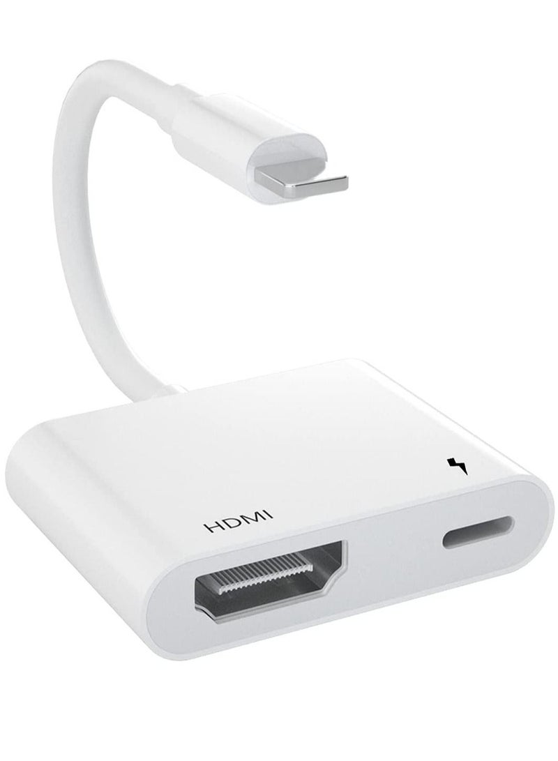 HDMI Adapter for iPhone to TV,iPad to HDMI,1080P HD Digital AV Adapter(No Need Power) Video & Audio Sync Screen Connector Compatibility with iPhone 14/13/12/11/X/8/iPad/to HDTV,Projector, Monitor. - Image 1