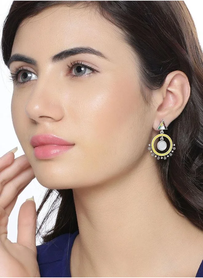 VOYLLA Rabaari Triangles and Circles Earrings