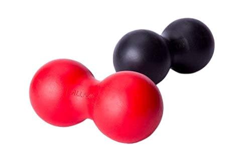 ALLPLAY Peanut Massage Ball Roller Double Lacrosse Ball Acupoint Myofascial Release Muscle Knot Relaxer Mobility Trigger Point for Physical Therapy Self Deep Tissue Manual Massager Equipment Tool Set