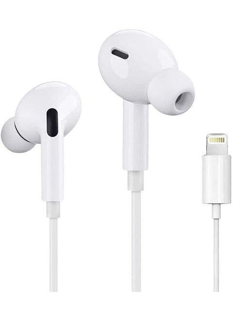 Lighting Earphone for Calling and Music Compatible with i-Phone 6/7/8/X/11/12/13-6 Plus/7 Plus/8 Plus/XR/XR Max/11 Pro/11 Pro Max/12 Pro/12 Pro Max/13 Pro/13 Pro Max (Bluetooth Connectivity)