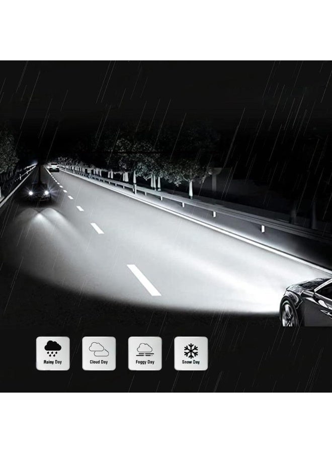 Spider 9005 LED Headlight Bulbs 130W 30000LM 6500K Cool White Super-Focused Beam IP65 Waterproof Aviation Aluminum 6063 DC12V–24V Long Lifespan >30000Hrs All Weather Low Beam Cut-off Line High Power Car & Motorcycle LED Conversion Kit - Image 5