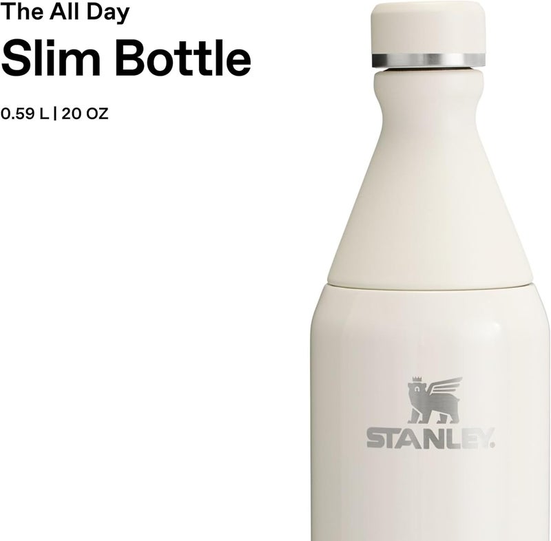 STANLEY 1913 The All Day Slim Sports Water Bottle 0.6L - Cream - Image 3
