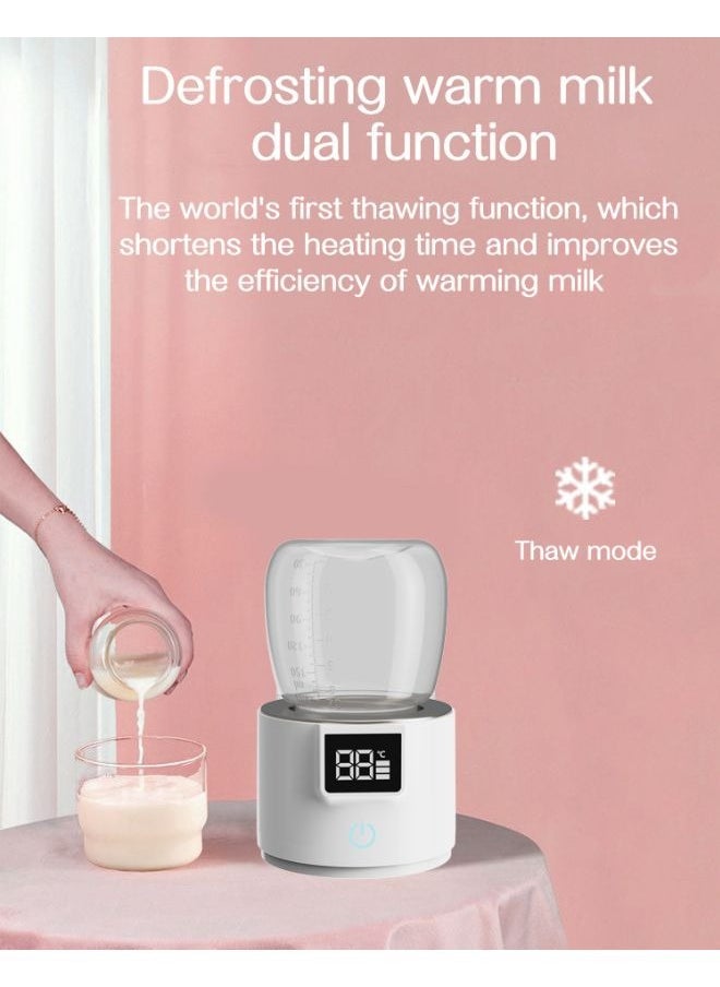 Be a better mom - Portable Smart Baby Bottle Warmer Dual Function for Defrosting Warm Milk Heater & Thaw for Formula Breastmilk Keep Warm with Smart Temperature Control BPA Free - Image 1