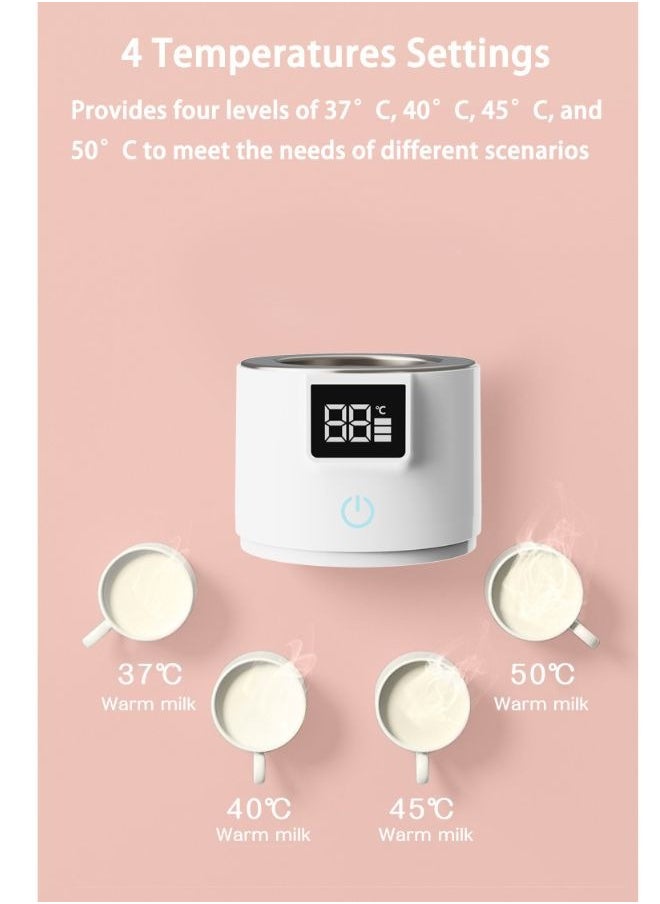 Be a better mom - Portable Smart Baby Bottle Warmer Dual Function for Defrosting Warm Milk Heater & Thaw for Formula Breastmilk Keep Warm with Smart Temperature Control BPA Free - Image 1