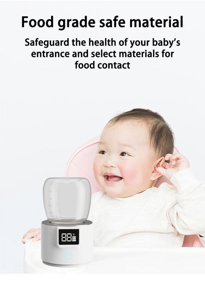 Be a better mom - Portable Smart Baby Bottle Warmer Dual Function for Defrosting Warm Milk Heater & Thaw for Formula Breastmilk Keep Warm with Smart Temperature Control BPA Free - Image 1