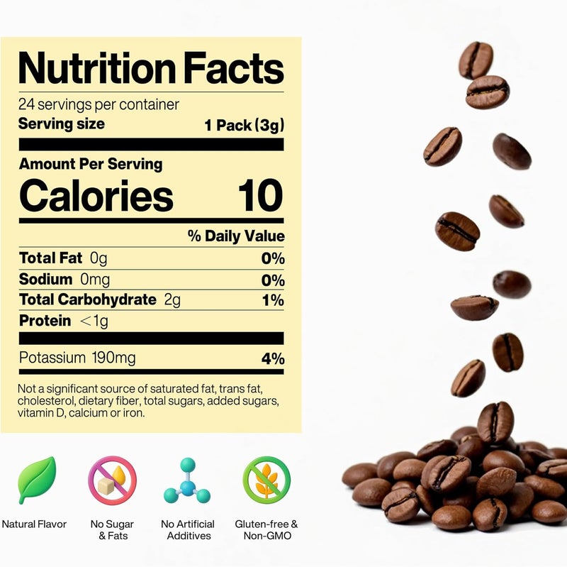 SATURNBIRD Instant Cold Brew Coffee Variety Pack - 24 Single Serves with 6 Roast Levels, 100% Arabica, DIAMONDUST Technology - Image 2