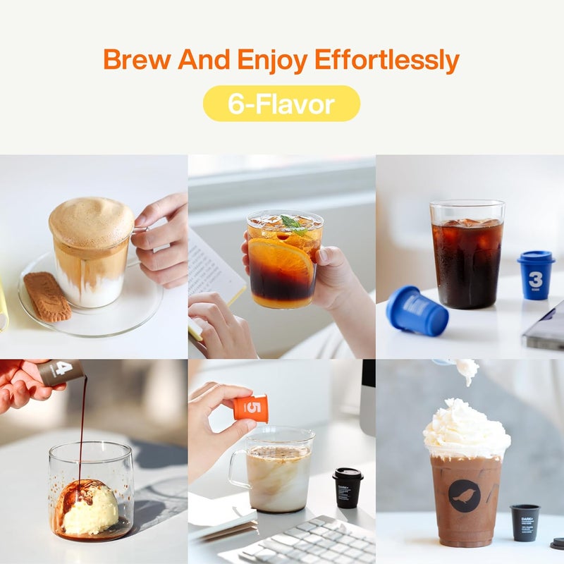 SATURNBIRD Instant Cold Brew Coffee Variety Pack - 24 Single Serves with 6 Roast Levels, 100% Arabica, DIAMONDUST Technology - Image 5