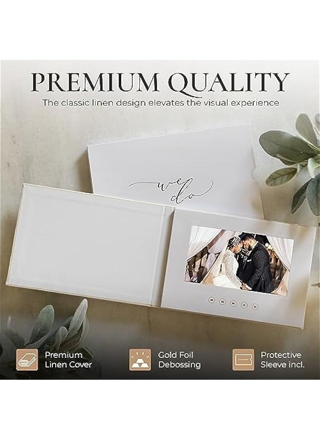 ANKOVO - (ALWAYS & FOREVER) | Luxury Linen Bound Video Book | Foil stamping | Up to 3 hours of video, 7” IPS Display, 4GB of memory & Rechargeable Battery - Image 1