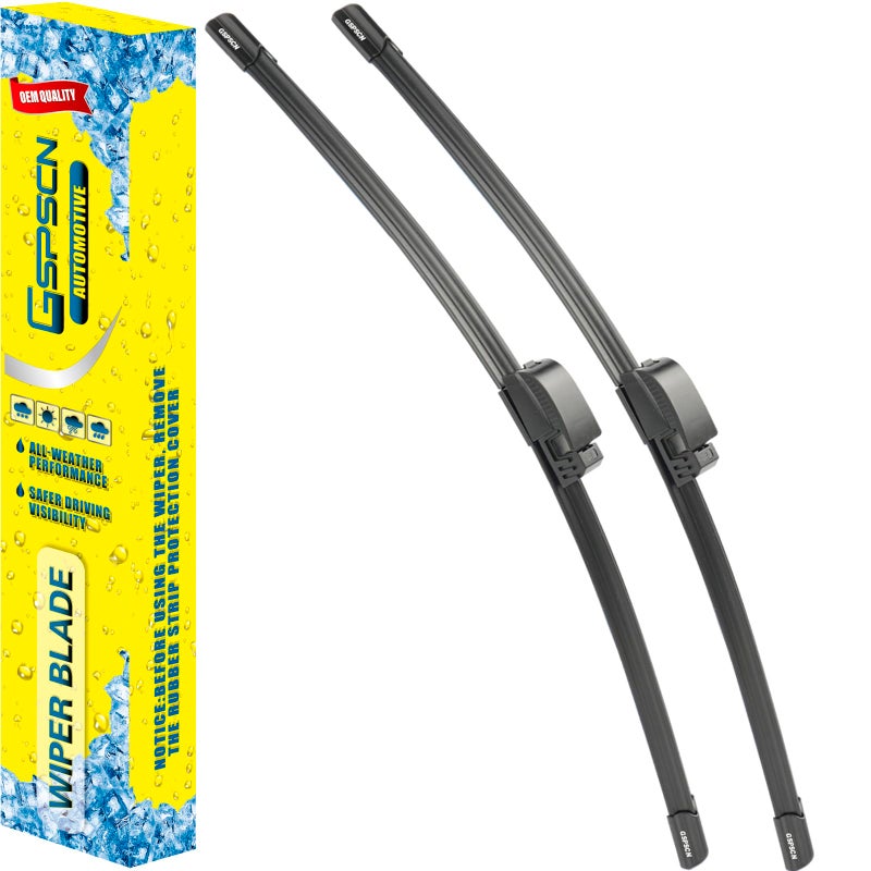 GSPSCN 2 Wipers For Audi A8 S8 20032010 MercedesBenz C230 C240 C280 C32 C320 C350 C55 CLK320 CLK350 CLK500 CLK550 CLK55 CLK63 20082003Original Equipment Windshield Wiper Blades 2222